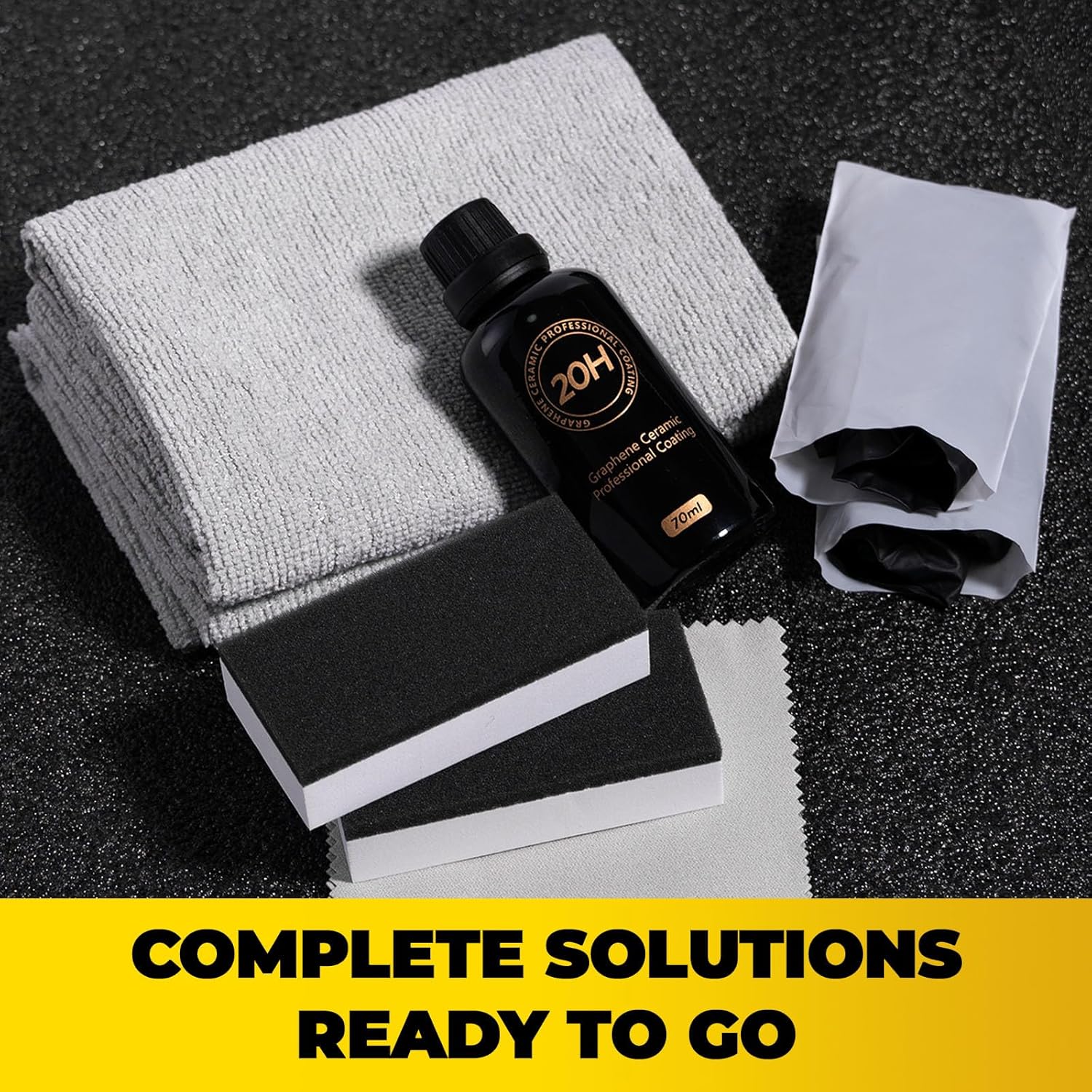 20H Graphene Ceramic Coating for Cars - 70ml, Professional Ceramic Coating | High Gloss Finish | Hydrophobic | Scratch & Protection | Easy To Use - Image 4