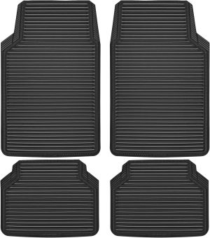 CAR PASS Rubber Floor Mats, All Wea...