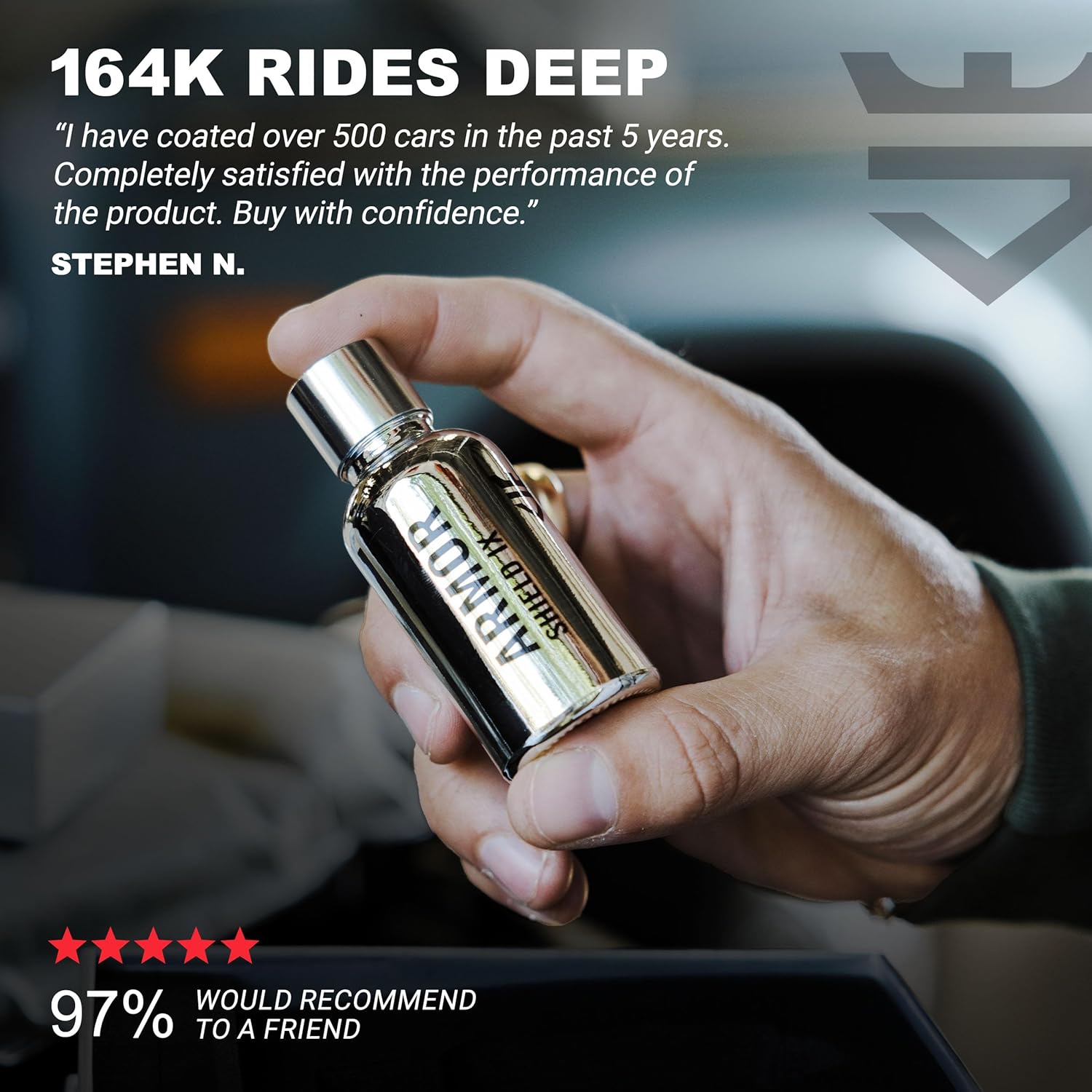 AvalonKing Armor Shield IX – DIY Ceramic Coating Kit for Cars – High Gloss, Hydrophobic & 2-Year Protection – Easy Home Application – Paint, Glass, Rims & Trim – 30ml - Image 8