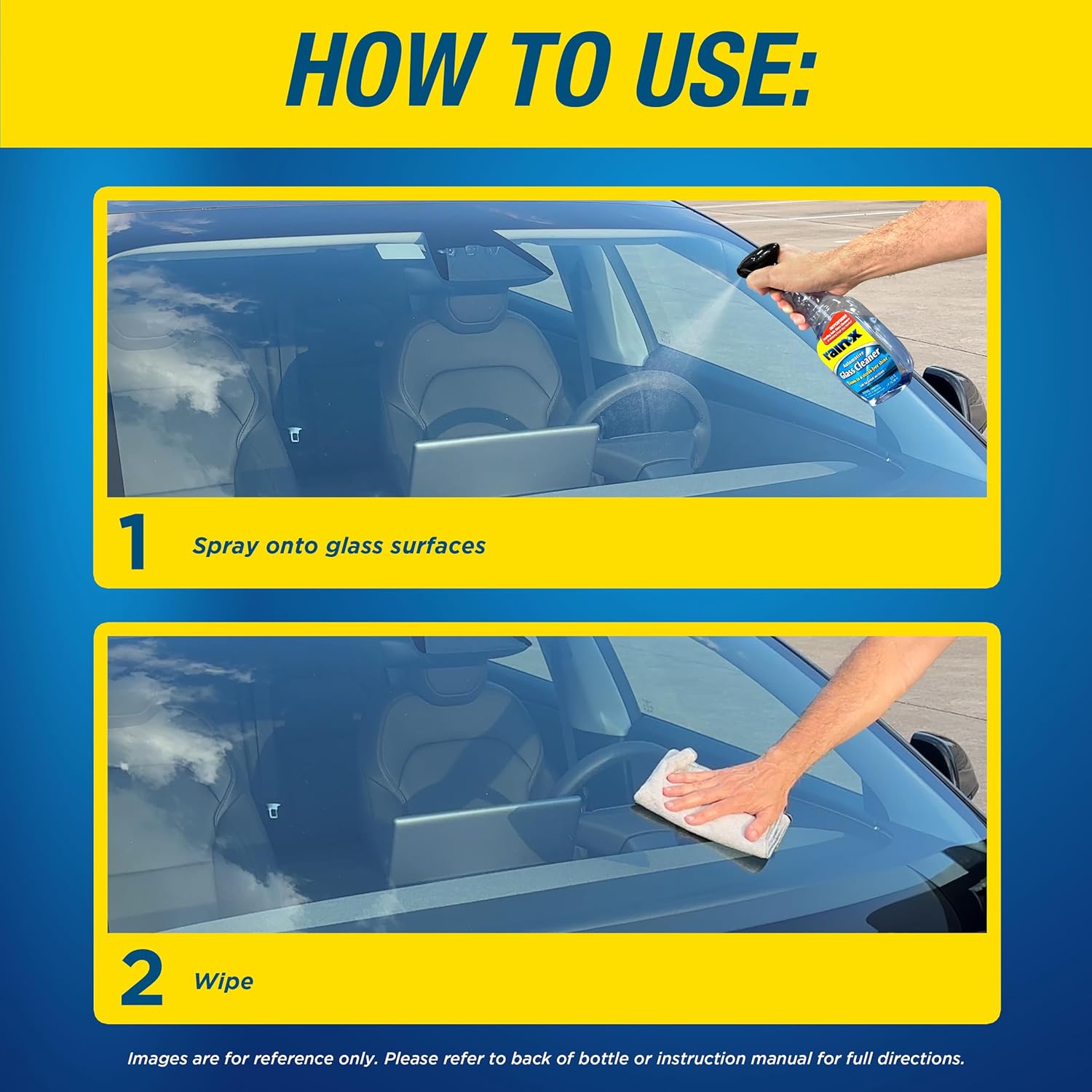 Rain-X RainX 630018 Glass Cleaner, Concentrated Streak-Free Formula for Car Windows, Windshield & Mirrors, Removes Bug Residue, Road Grime & Smoke Film - 23 Fl Oz - Image 4