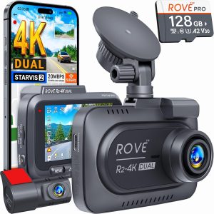 ROVE R2-4K DUAL Dash Cam Front and ...