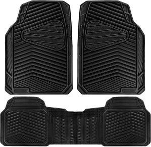 CAR PASS Rubber Car Mats, Waterproo...