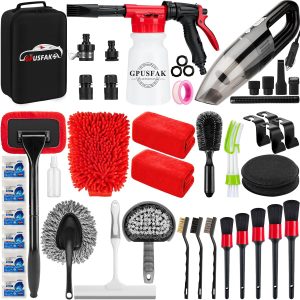 42Pcs Car Wash Cleaning Kit with Fo...