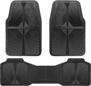 CAR PASS Rubber Floor Mats, All Wea...