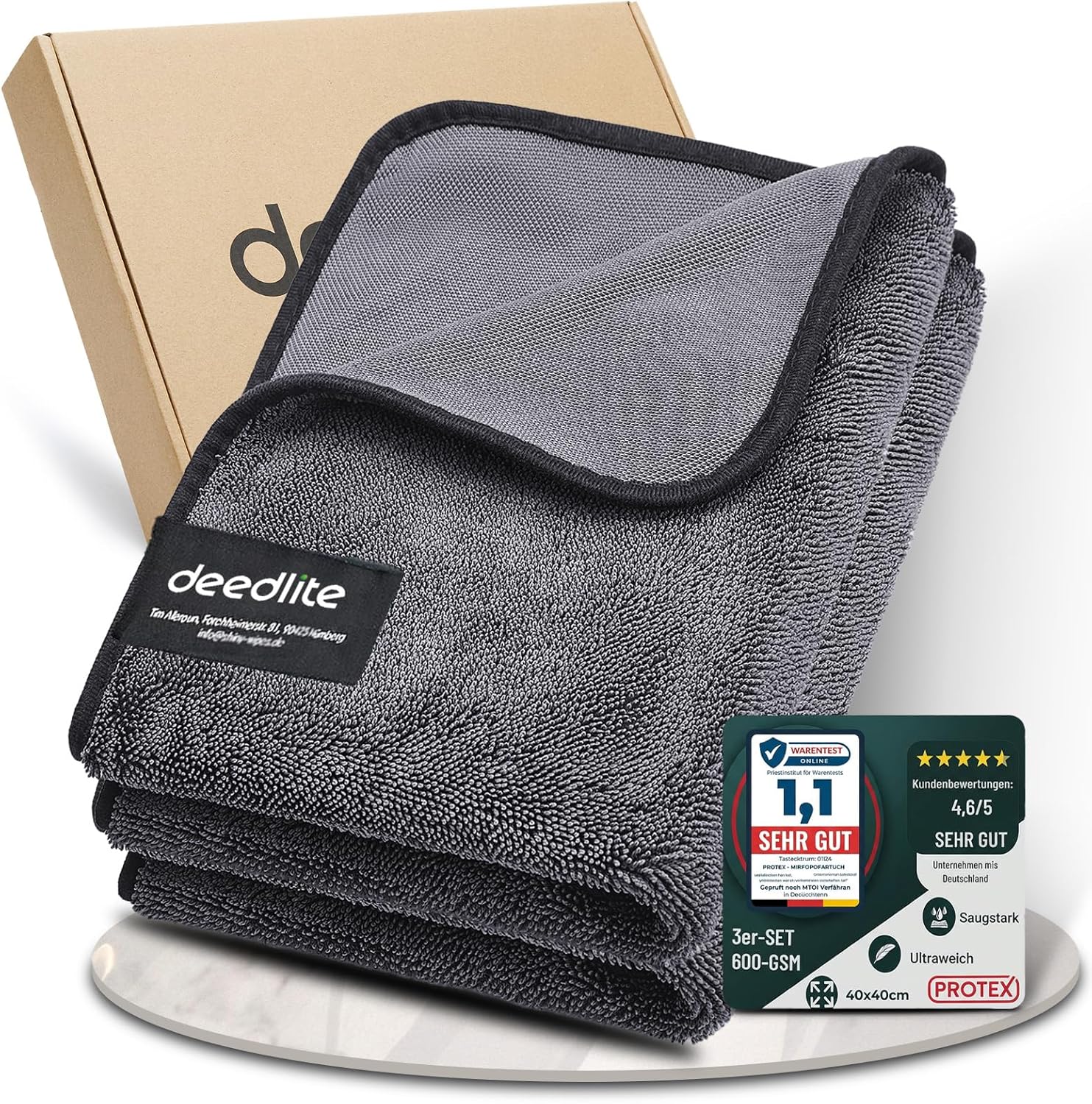 Deedlite Bath Wipes Shower Cleaning Cloths, Premium Car Drying Towel | Ultra Absorbent Twisted-Loop Design| Microfiber Towel for Car, Shower Cabin, Household