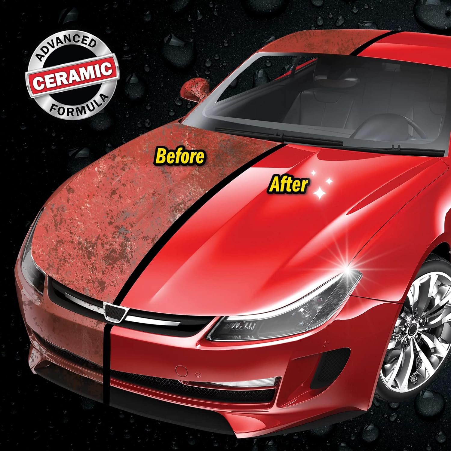 Car Wax Spray and Ceramic Coating for Cars - 3 in 1 Waterless Car Wash and Detailing - Quick Effect Coating Agent for Car - High Gloss Car Coating Spray, Shiny Car Stuff by Shine Armor - 8FlOz - Image 6