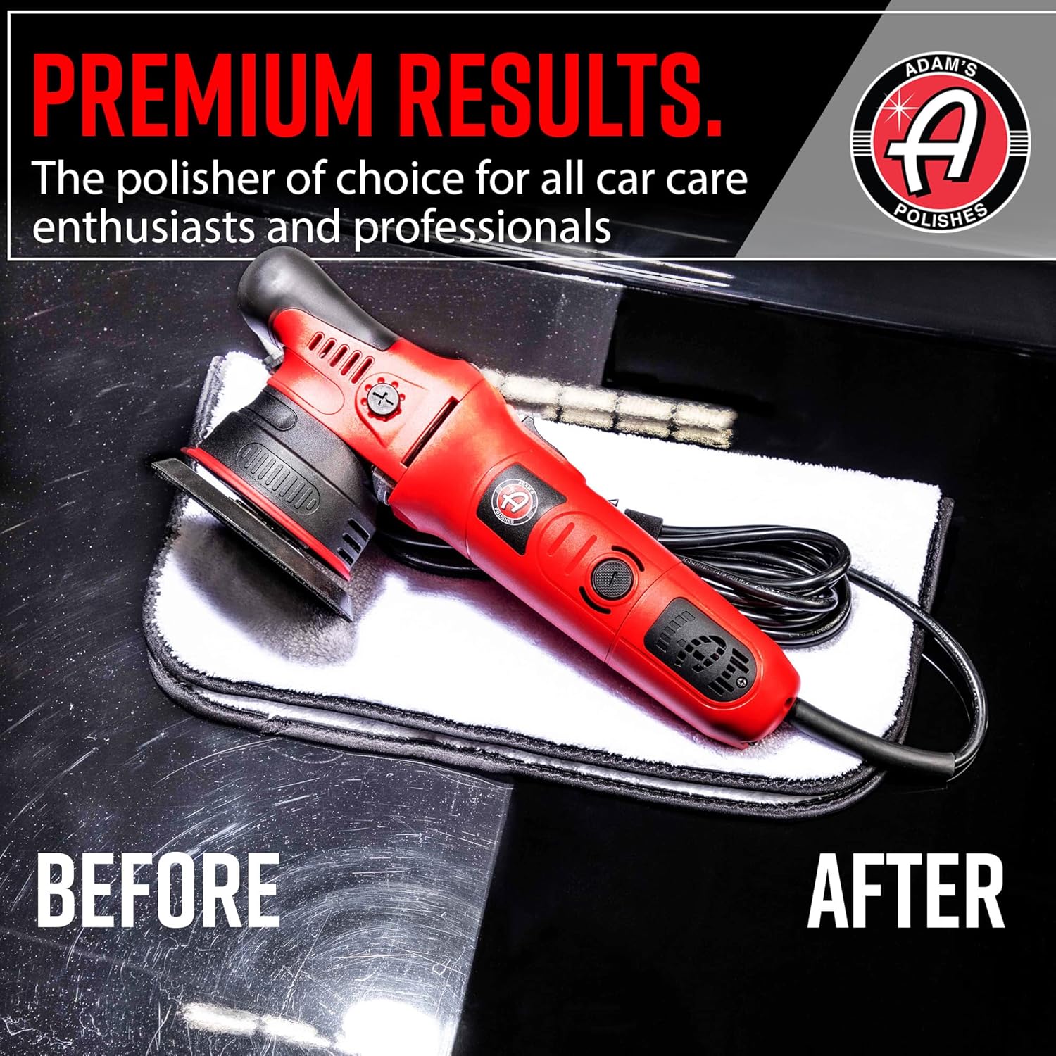 Adam's Polishes 9mm Dual Action Car Polisher (Polishing Kit) - Buffer Car Scratch Remover for Car Detailing | Includes Polish, Compound & Pads - Image 4