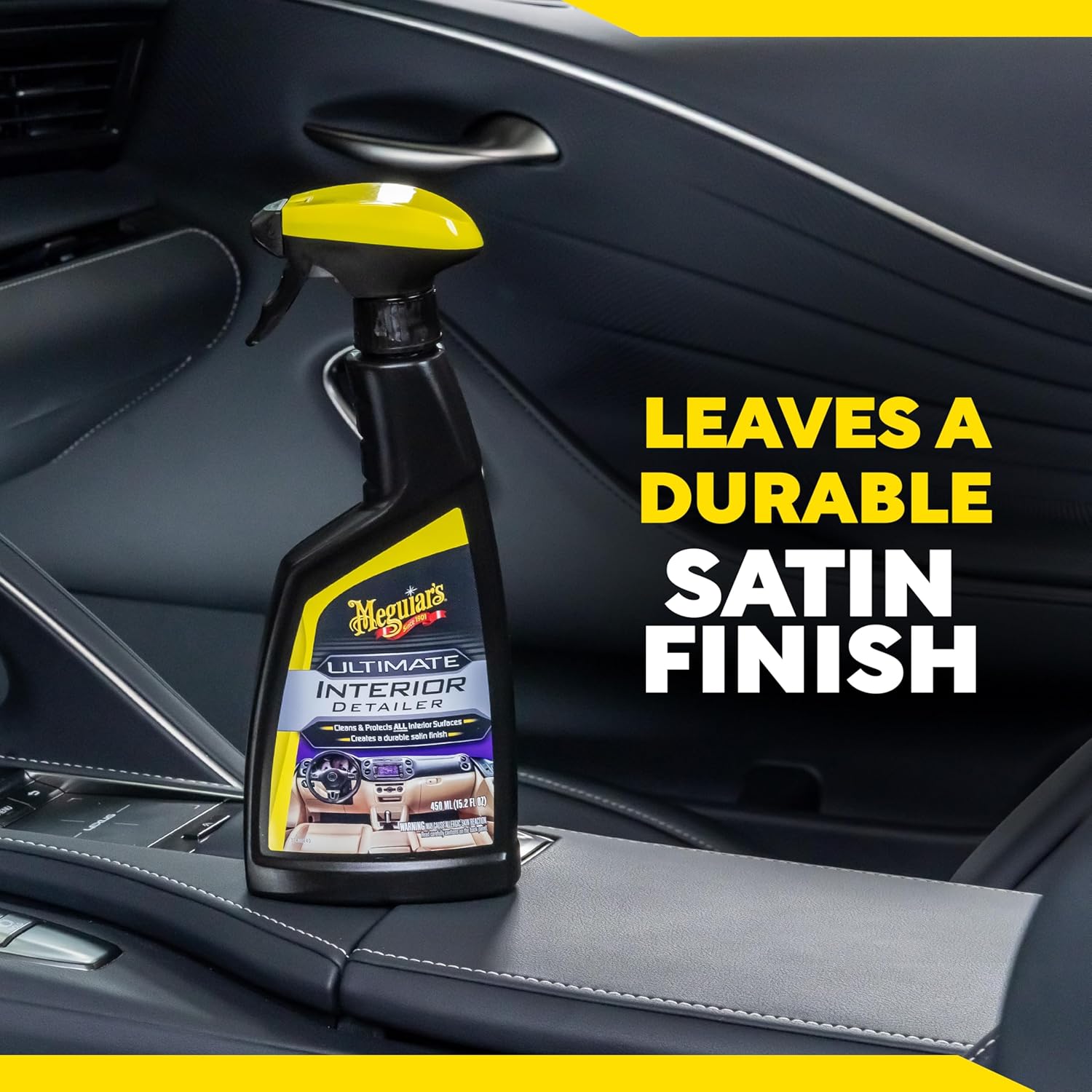 Meguiar's G16216 Ultimate Interior Detailer, Protects Interior Surfaces from Dirt and Grime, Leaves Your Surfaces Protected from UV Rays and Giving It a Lasting Finish, 15.2 Oz Spray Bottle - Image 10