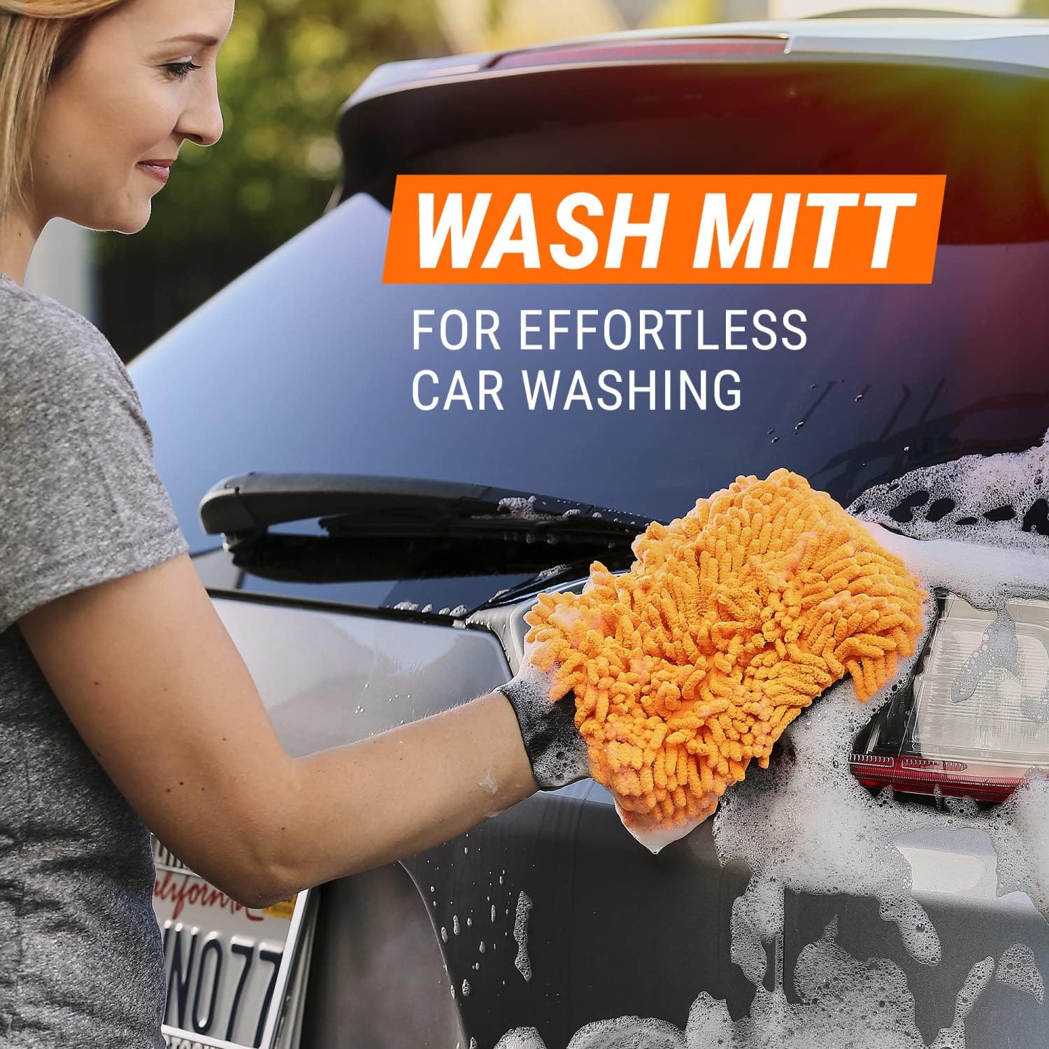 Armor All Microfiber Car Wash Mitt, Car Wash Glove for Clean Cars, Trucks, Motorcycles, 2 Each - Image 3