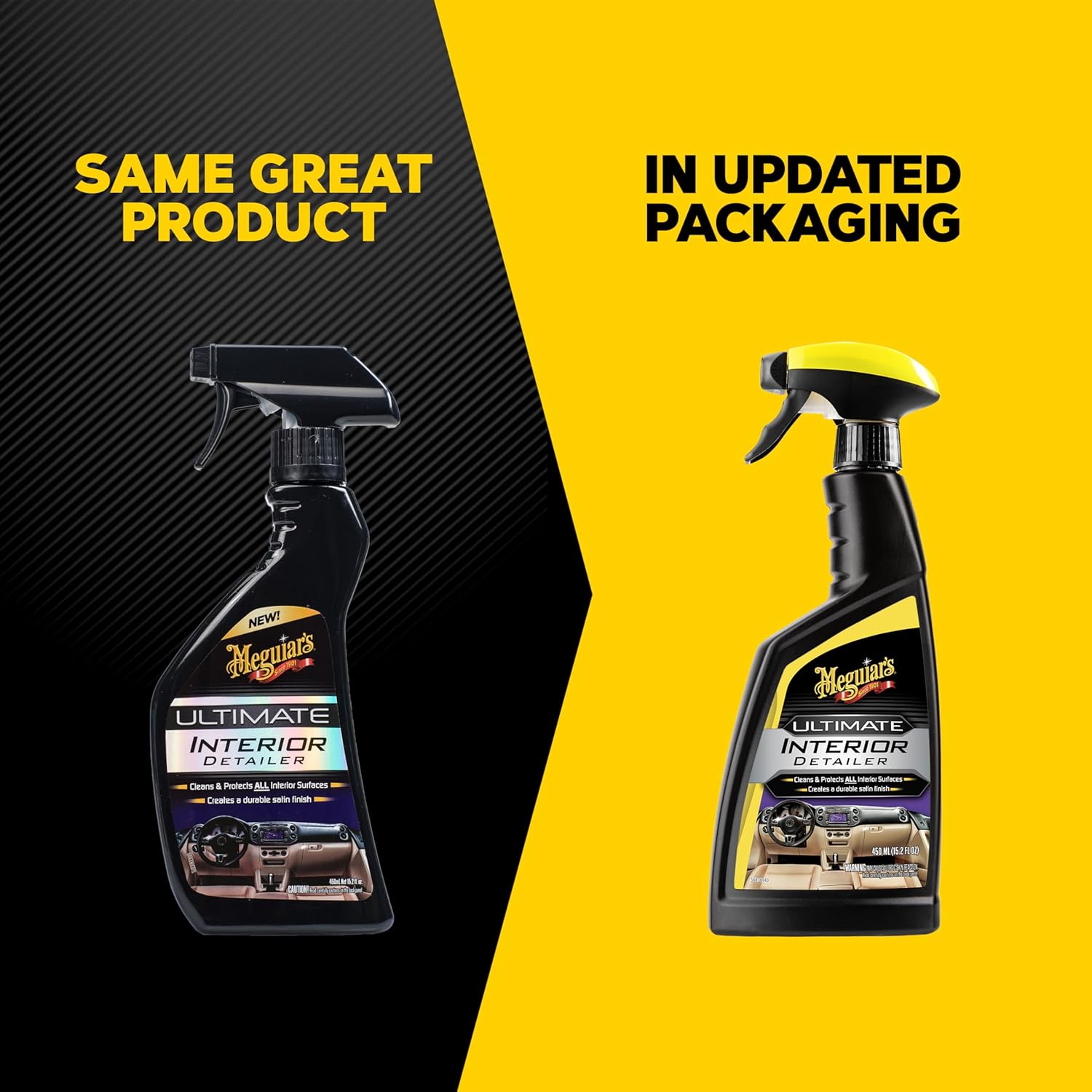 Meguiar's G16216 Ultimate Interior Detailer, Protects Interior Surfaces from Dirt and Grime, Leaves Your Surfaces Protected from UV Rays and Giving It a Lasting Finish, 15.2 Oz Spray Bottle - Image 3