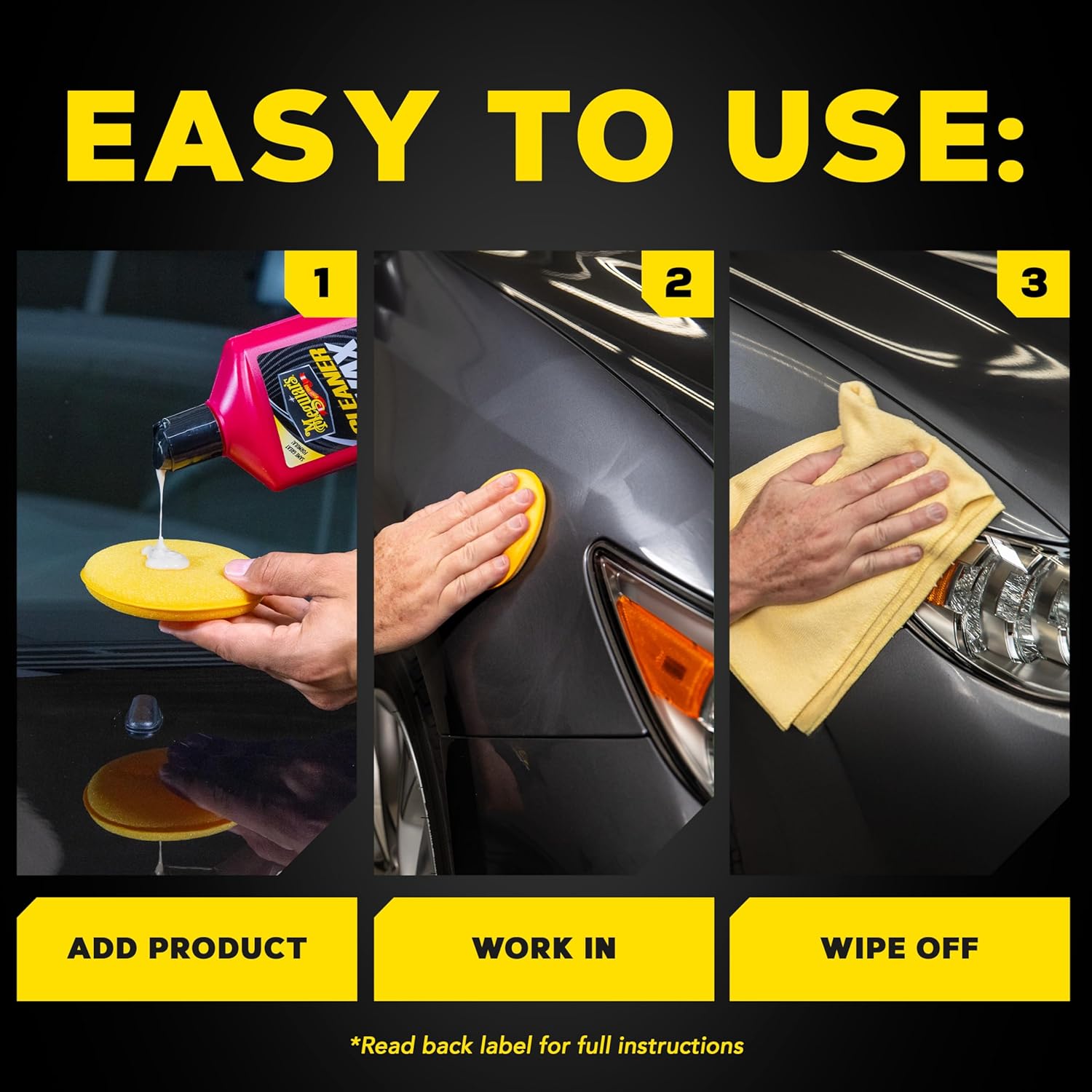 Meguiar’s Cleaner Wax, Liquid Car Wax For Diy Drivers & Detailers—Cleans, Polishes And Protects; Use On Exterior Paint And Clear Coat Surfaces On Cars, Trucks & Suvs - 16 Oz Bottle - Image 8