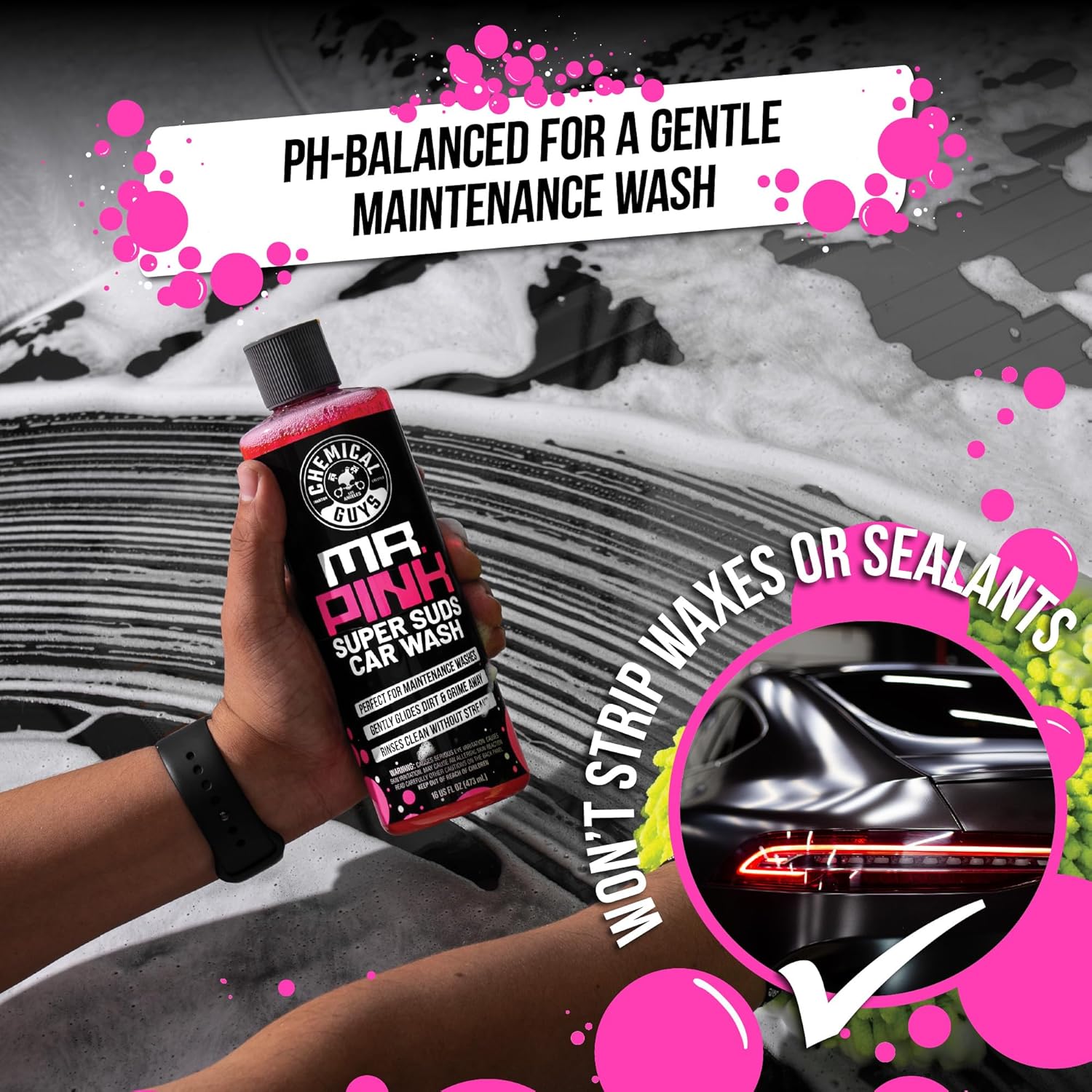Chemical Guys Car Detailing Kit, Car Cleaning Kit with Total Interior Cleaner & Protectant, Sprayable Wheel Cleaner, Car Wash Soap, Bucket, Brushes, and Detailing Accessories - 17 Piece Wash Kit - Image 7