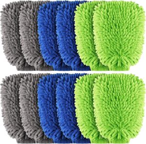 Riakrum 12 Pcs Car Wash Mitts ̵...