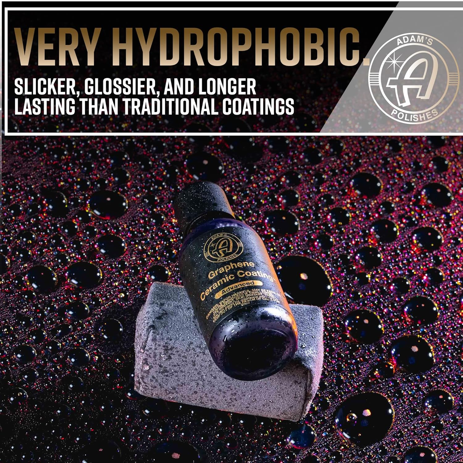 Adam's Advanced Graphene Ceramic Coating (Standard Kit) - 10H Graphene Coating for Auto Detailing, 9+ Years of Car Protection & Patented UV Technology - Image 4