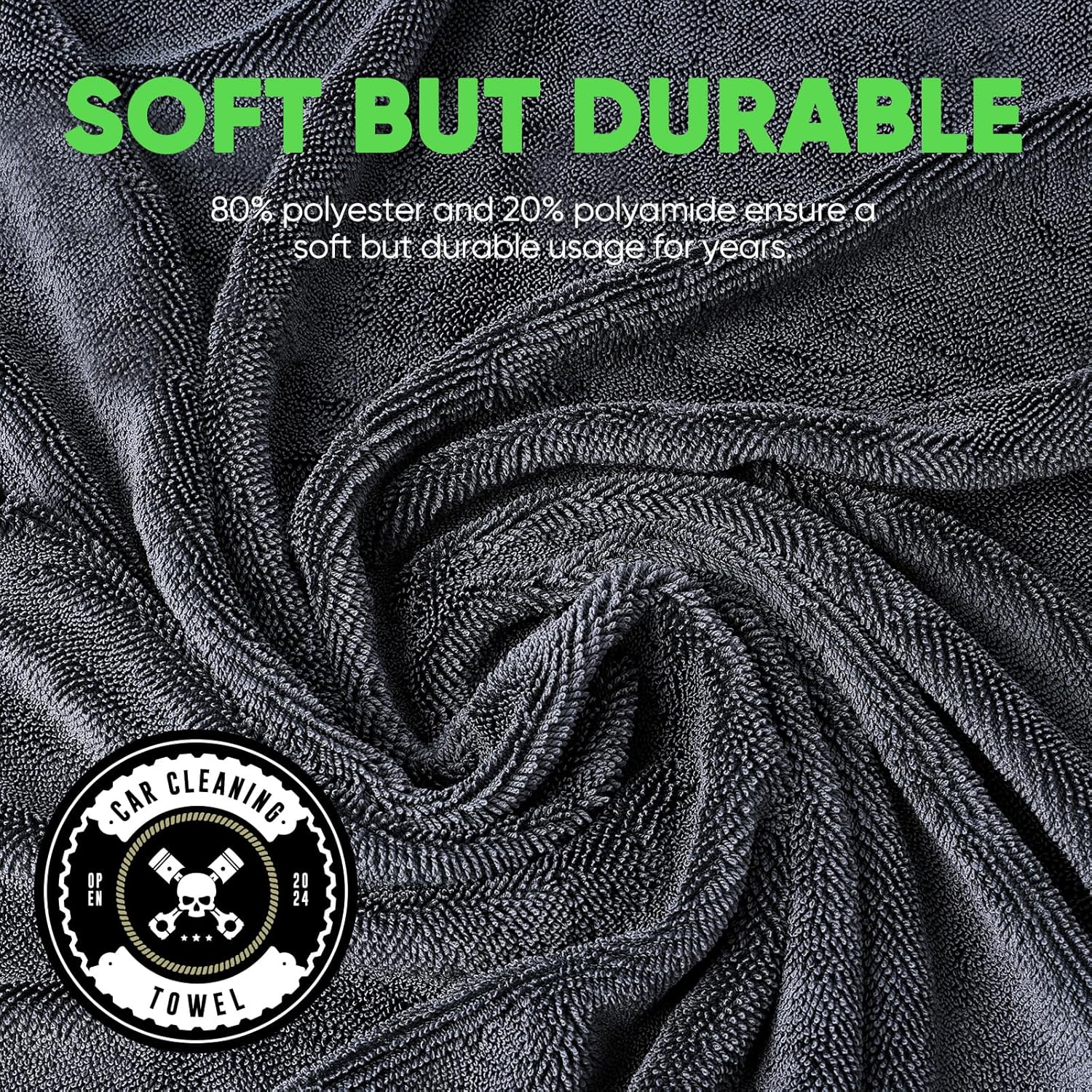KKV 2-Pack Microfiber Towels (35"x 24") Extra Large Ultra Absorbent Drying Towel for Cars and Trucks, Without Streaks, Scratches, or Water Spots - Image 5