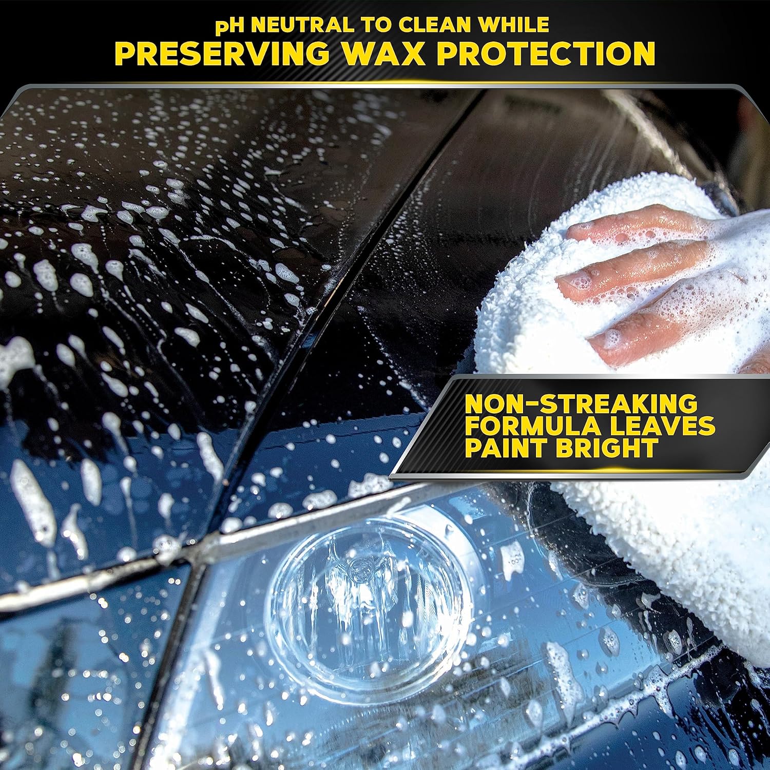 Meguiar's Deep Crystal Car Wash - Car Wash Shampoo that Cleans Paint, Enhances Gloss, and Preserves Wax Protection, pH Balanced Car Wash Soap with Excellent Foaming Action, 64 Oz - Image 5