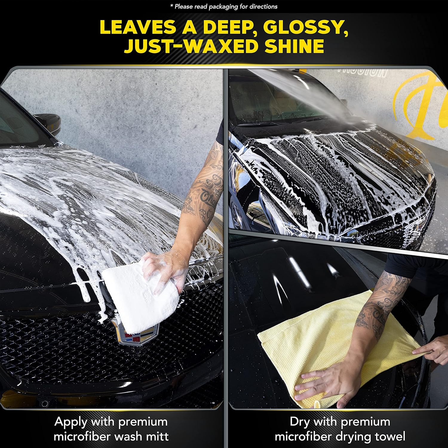 Meguiar's Ultimate Wash and Wax, Car Wash Soap and Wax Cleans & Shines in One Step, Shine & Protect with an Enhanced pH Balanced Car Paint Cleaner, 1 Gallon - Image 5
