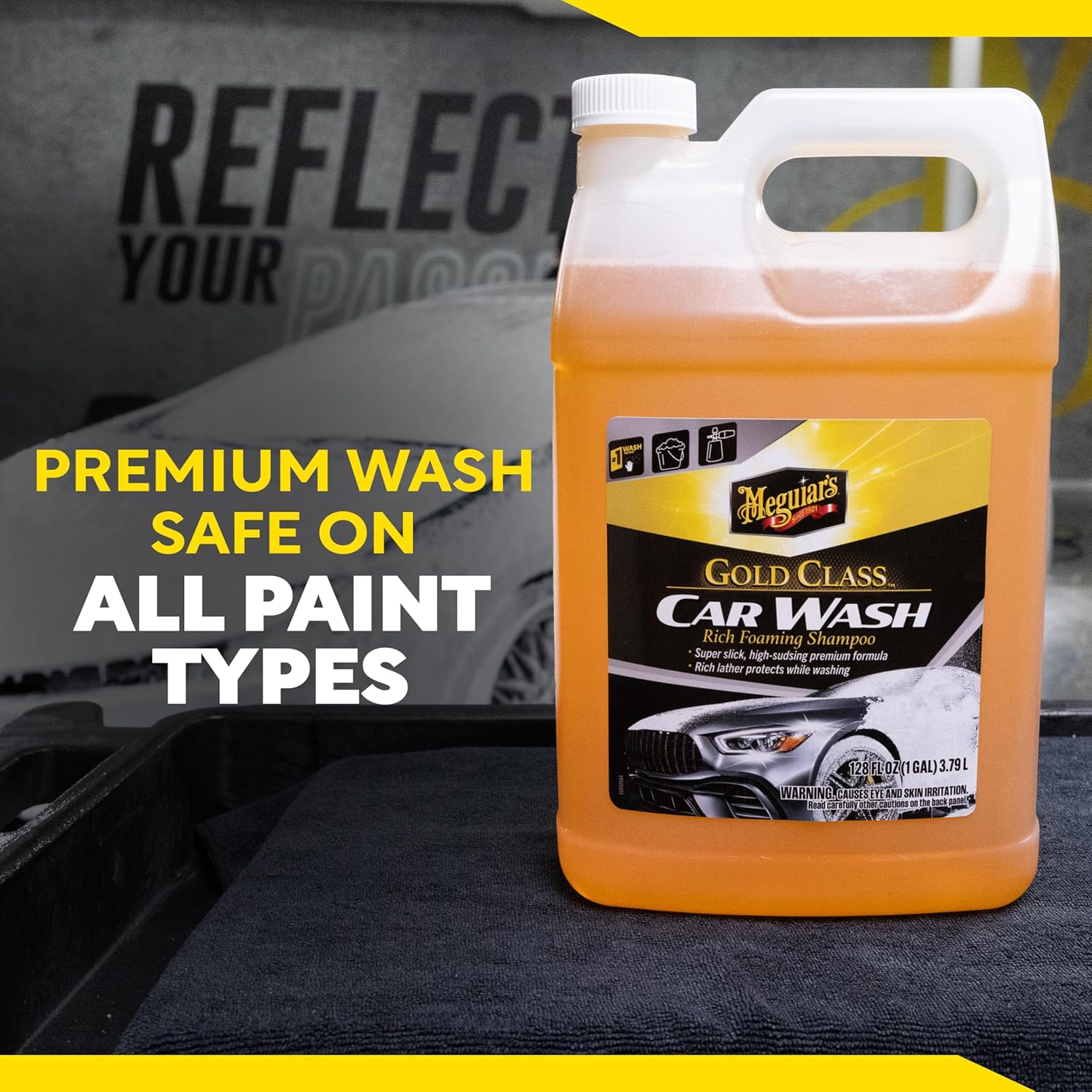 Meguiar's Gold Class Car Wash – Premium Foaming Car Wash Soap, High Gloss Finish, Safe For Clear Coats, Deep Cleans Without Removing Waxes, Car Detailing Supplies For Cars, Trucks & Suvs – 1 Gal - Image 7