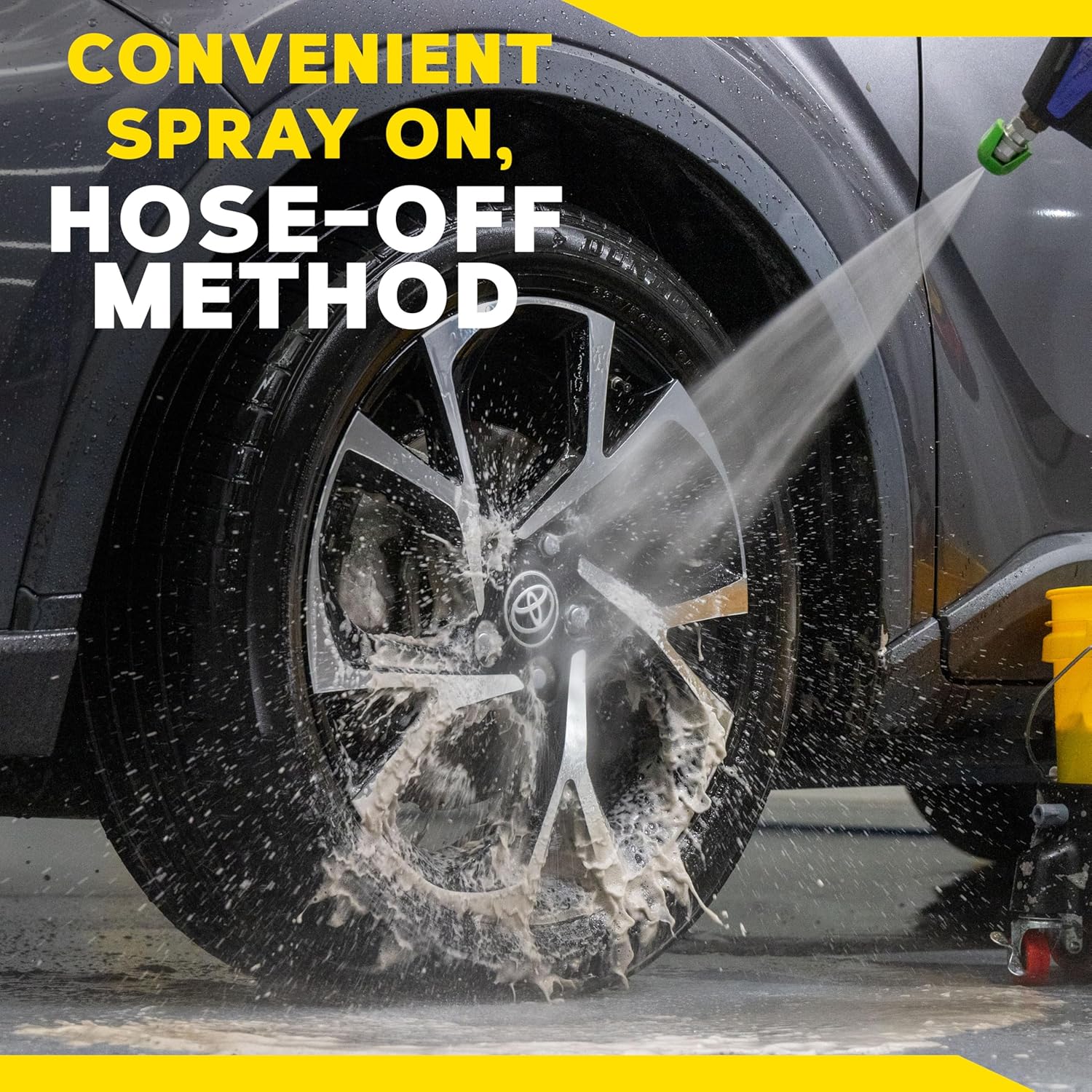 Meguiar's Hot Rims Foaming Wheel & Tire Cleaner - Combines a Wheel and Tire Cleaner in One Product that Quickly Powers through Brake Dust and Grime on OEM Clear Coated Wheels, 20 Oz Foam - Image 7