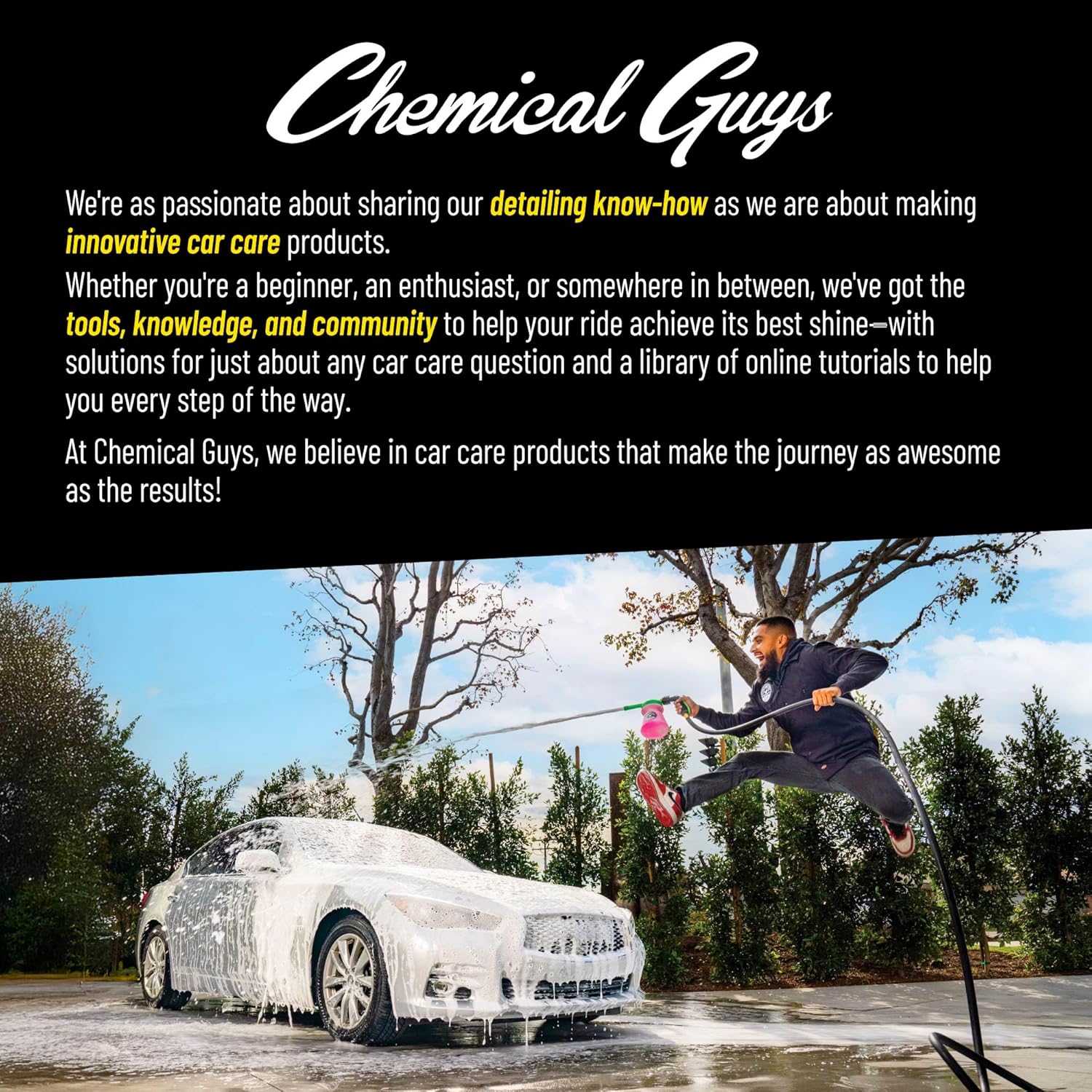 Chemical Guys Wheelie All Exterior Surface and Wheel Brush, Wheel Cleaner Brush with Soft Bristles, Safe Cleaning of Rims, Tires, and Exterior Surfaces on Cars, Trucks, Motorcycles, RVs, & More, Green - Image 6