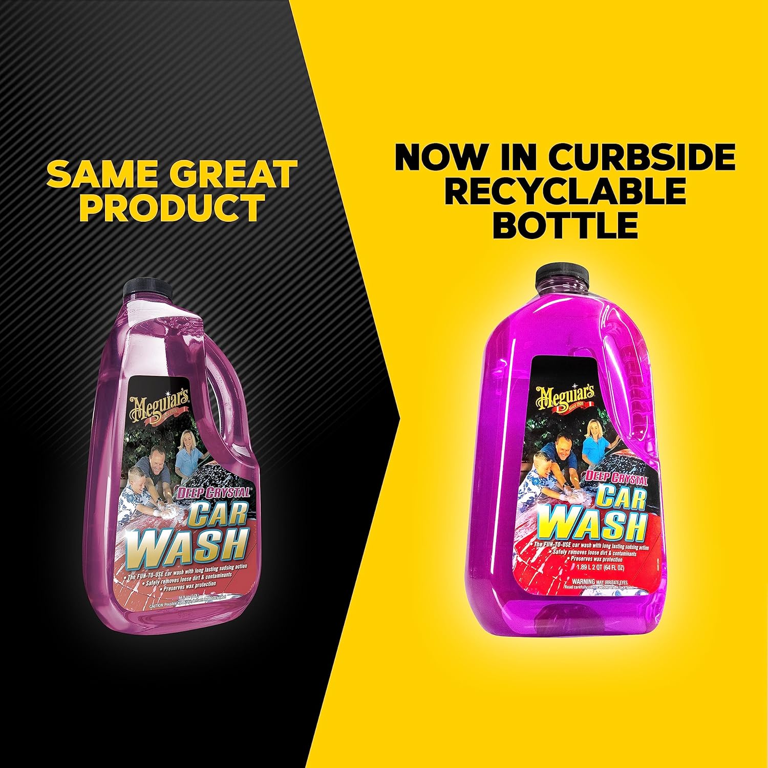 Meguiar's Deep Crystal Car Wash - Car Wash Shampoo that Cleans Paint, Enhances Gloss, and Preserves Wax Protection, pH Balanced Car Wash Soap with Excellent Foaming Action, 64 Oz - Image 8