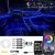 Jushope Interior Car LED Strip Lights with Wireless APP and Remote Control, RGB 5 in 1 Ambient Lighting Kits with 236 inches Fiber Optic, 16 Million Colors Car Neon Lights, Sync to Music