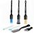 7PCS Car Detailing Brush Set,Boars Bristle Car Cleaning Detail Brush kit,Ultra Soft No Scratch Car Dust Brush,Car Interior Detailing Brushes Kit,Detail Brush Car Detailing for Interior Exterior(black)