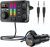 LENCENT Bluetooth Car Adapter, Bluetooth 5.3 FM Radio Transmitter with Hi-Fi Treble & Bass Music Player, PD20W and QC18W Fast Charger, Dual Mics for Hands-Free Call, Siri & Google, U Disk/3.5mm AUX