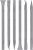 VIKING Car Detailing Pick Set for Car Detailing Kit, Safe Automotive Tool Set for Cleaning, Plastic Picks with 6 Cleaning Heads, Interior and Exterior Use, 6 Pack, Grey