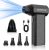 Cordless Compressed Air Duster 150000RPM Super Power Electric Air Duster 3 Gear Adjustable Mini Handheld Blower for Computer Keyboard Outdoor House and Car Cleaning Novyllis (Black)