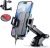 SUUSON Upgraded 3-in-1 Car Phone Holder Mount [Powerful Suction] Phone Mount for Car Dashboard Air Vent Windshield,for All iPhone Android Phone (Black)
