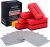 6PCS Ceramic Coating Applicator Sponge Blocks + 12PCS Suede Cloth – Premium Car Detailing Kit for Paint Protection, Wax & Nano Coating Application