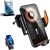Fast Wireless Car Charger Wireless Charging Phone Mount for Car Magnetic Navigation Car Phone Holder Automatic Smart Sensor Clamping Rotating with Charger Station Fast Wireless Charger Max 120W(Black)