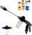 Pressure Washer, Garden Hose Nozzle Fits 1/2″–3/4″ Garden Hose Fit, Leak-Proof, Handheld High Pressure Gun for Cars & Patios, for Three Spray Modes (with Foam Pitcher)