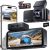 Dash Cam Front and Rear: 4K+2.5K Dash Camera for Cars – Dashcam Built-In WiFi APP Control 64GB Included 3.39″ Touchscreen 24H Parking Monitor WDR Night Vision Loop recording Collision Detection(X5)