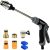 Pressure Washer, Garden Hose Nozzle Fits 1/2″–3/4″ Garden Hose Fit, Leak-proof, Handheld High Pressure Gun for Cars & Patios, for Three Spray Modes (Foam-free pitcher)