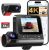 3 Channel Dash Cam, 4K Dash Cam Front and Rear, Dash Camera for Cars STARVIS 2 Sensor Car Dash Cam with HDR Night Vision, 24H Parking Mode Dashcam Built-in 5.8GHz WiFi GPS Loop Recording