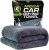ExoForma Mega Car Drying Towel – Holds Up to 9 lbs, No Streaks, Scratches, or Water Spots | 1200 GSM Microfiber Double Twist Pile & Edgeless Design, 1 Quick & Effortless Dry – 24” x 36”