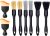 8 PCS Car Detailing Brush Set, Car Interior and Exterior Soft Bristle Cleaning Brushes, 4 Different Detailing Brushes for Auto Detailing, Dashboard, Vents, Wheels and Tires