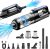 MONOZEL Car Vacuum Portable Cordless, 18000Pa 2 in 1 Vacuum Cleaner&Air Duster, 130W Brushless Motor Handheld Vacuum Cordless with 7800mAh Battery, LED Light, Multi-Nozzles for Car, Home, Office, Pet