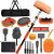 21Pcs Car Wash Kit with 60″ Heavy-Duty Extension Pole, Soft Car Wash Brush, Wheel & Tire Brush, Scratch-Free Car Mop Mitt & Window Squeegee, Detailing Tool for Car Exterior & Interior Cleaning