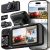 REDTIGER F17 4K 3 Channel Dash Cam, STARVIS 2 IMX675 HDR, 2160P+1080P+1080P Front Inside and Rear Triple Car Camera with 64GB Card, 5.8GHz WiFi GPS, IR Night Vision, G Sensor, WDR, Parking Mode