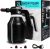 Electric Foam Sprayer,2L Portable Rechargeable Cordless Pressurized Spray Foam Cannon, Easy Clean & Acid Resistant for Car Wash Detailing Garden Black (Electric Foam Sprayer 1.0)