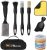 8-Piece Car Interior Detailing Kit – 160g Non-Sticky Gel (128% More Than 70g), Ultra-Soft Detail Brush, Boars Hair Brushes, Dual-Head Vent Brush, Towel & Bag | for Cars, Trucks, SUVs