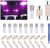 iFunyLED 24 Pieces Dome Light LED Car Interior Bulb Kit Set 194 T10 DE3175 578 31mm 42mm Bulbs Interior Replacement Lights for Car Map License Plate Door Side Marker Cornering Trunk Light – Purple