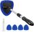 AstroAI Windshield Cleaner Tool, Car Interior Detailing Cleaning Kit with Extendable Handle and 4 Upgraded High-Density Reusable Microfiber Pads, Auto Glass Wiper Brush Kit for Cars, Blue, 15.9in-21in