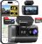 Dash Cam Front and Rear, 4K+2K Recording Dash Camera for Cars, Night Vision with WDR, 170° Wide Angle, 5.8G/2.4G Dual Wi-Fi, 64GB Card, Built-in GPS, G-Sensor Emergency Lock, 24H Parking Monitor