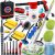 56Pcs Car Wash Cleaning Kit with Foam Gun, Car Wash Brush with Long Handle, Car Detailing Kit, Car Wheel Brush for Car Cleaning Supplies, Adjustable Hose Wash Sprayer-Quick Connector to Any Hose