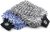 The Rag Company – The Cyclone Ultra Wash Mitts – 70/30 ‘Gauntlet’ Blend Korean Microfiber, Foam Padding, Scratch-Free, Lint-Free, Great for Rinseless Washing, 8in x 9in, Blue + Black (2-Pack)