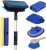 Wontolf 62” Car Wash Brush with Long Handle, Scratch-Free Soft Bristles Sturdy Car Wash Mop Kit, Complete Car Cleaning Brush Kit Wash Mitt Towel Windshield Squeegee Wheel Tire Brush for Car Truck RV